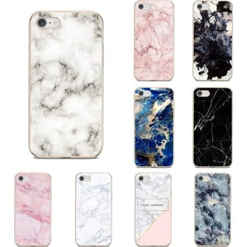 For Huawei P8 P9 P10 P20 P30 Lite 2015 2016 2018 2019 Pro GR5 2017 Silicone Phone Shell Cases Vintage Black White Marble Designs