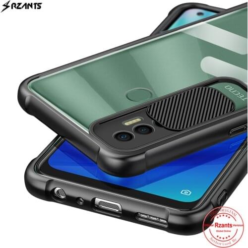 Rzants For Tecno Spark 7 Case Soft [Lens Protection] Air Bag Conor Clear Cover Casing
