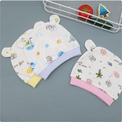 0-3 Months Cotton Baby Cap Cartoon COTTON HAT Baby Bear Baby Cap