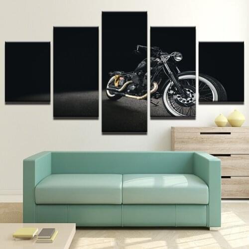 HD Canvas Print Art Painting For Living Room Wall Decor 5 Pieces Bicycle Race Bike Decoration Picture Modular