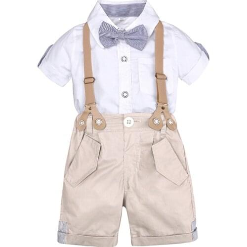 Summer Boy Set Shirt + Shorts Sets for Kids Fashion Boys Clothing