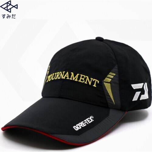 Summer Autumn New Arrival DAIWA Waterproof Fishing Hats Men Women Outdoor Adjustable Hiking Camping Anti-uv Fishing Cap