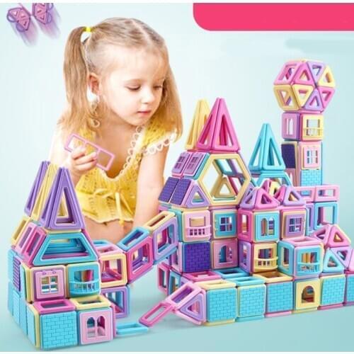 Magnetic Blocks Big size DIY Magnetic Designer Construction Set Model Building Toy Magnets Magnetic Blocks Educational Toys