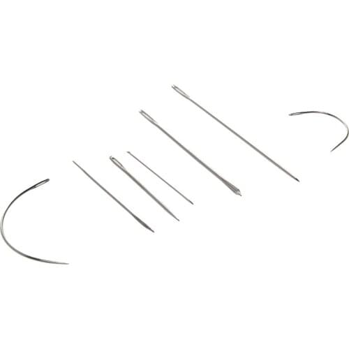 7pcs Sewing Needles Repair Kit Upholstery Carpet Leather Curved Canvas A Set of 7 Hand Repair Sewing Needles Tools