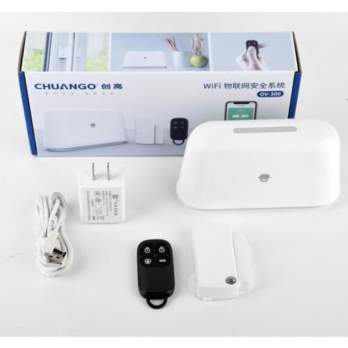 New Wireless WIFI Home Security Alarm System APP With Motion Sensor Detector Compatible With Alexa & Google