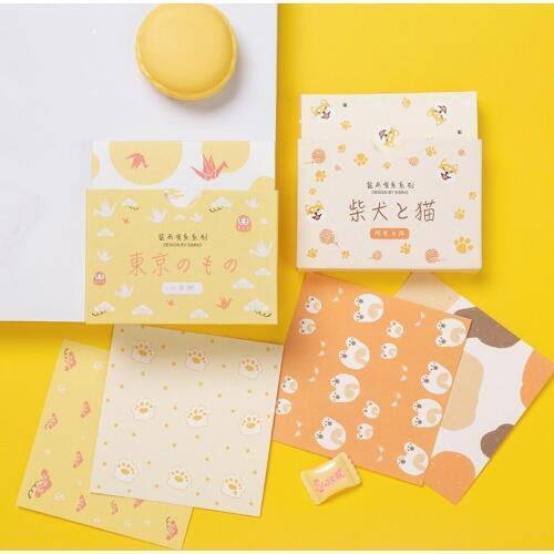 SIXONE 48 Sheets Creative Decorative Message Cards Cute Postcard Practical greeting card Gift Card Memo Pad