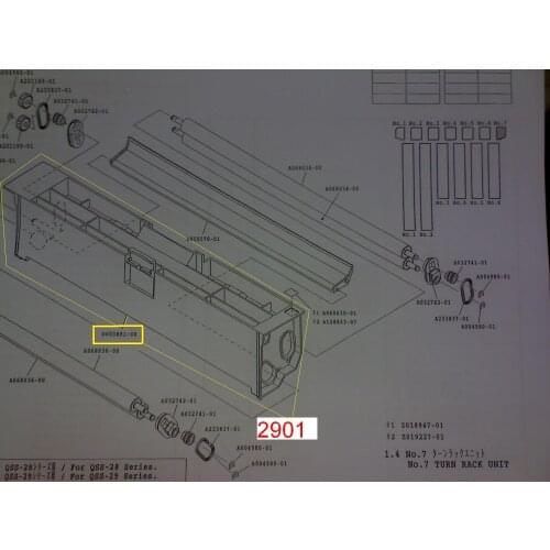 Original New D003891 D003891-00 / D006710/ D006710-00 Squeegee Rack (NO.7 TURN RACK UNIT) for Noritsu QSS29/32 minilabs