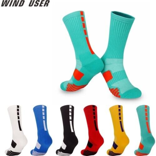 Professional Basketball Socks Elite Socks Thick Towel Socks Non-slip Sweat-absorbent Training Sports Socks Men Women