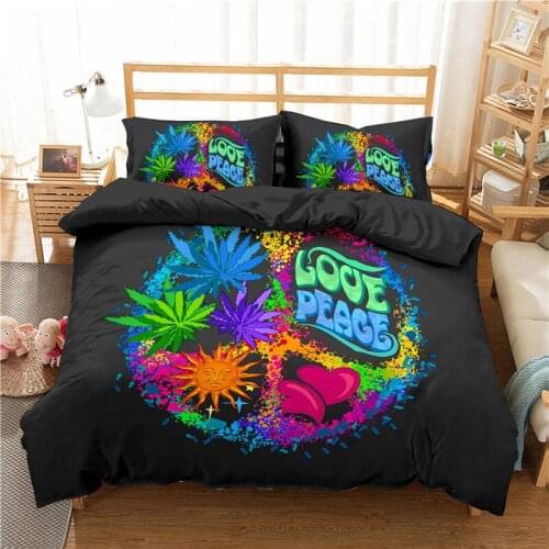 3d Luxury Black Bedding Sets Geometric Printed Duvet Cover and Pillowcase 2/3pcs Twin Queen Full King Size Bedclothes Home Decor