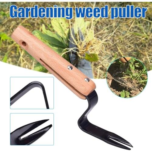 Manual Weeds Root Lifter Steel Hand Weeder Fork Grass Removal & Deeper Digging Garden Tool for Yard Lawn Farm TN88