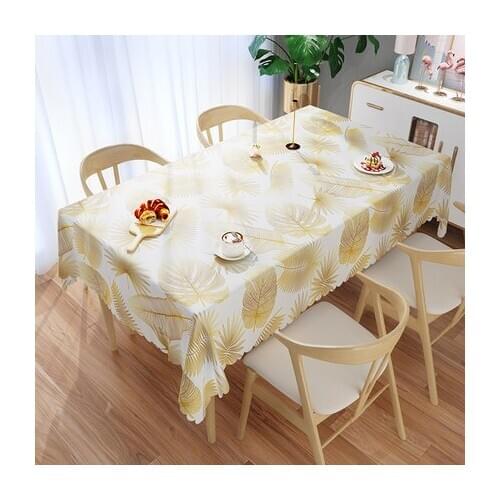 Fabric tablecloth waterproof, anti-scald, anti-oil, Kitchen Dinner Table Cloth Pastoral Style Simple Coffee Table cover
