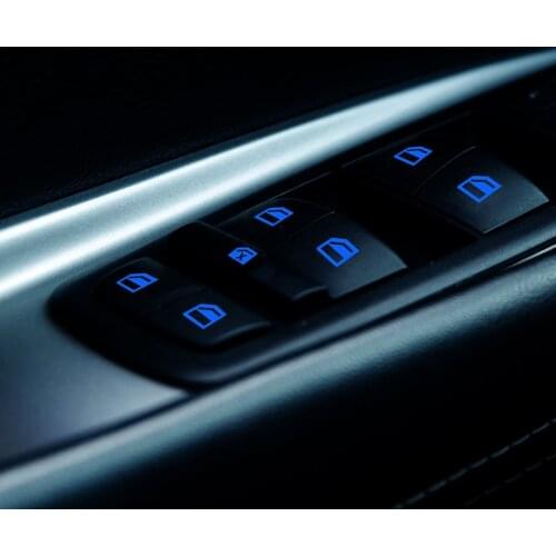 Luminous Car Door Window Sticker Decal Universal Lift Button Repair Car Styling Outdoor Personal Car Parts Decoration