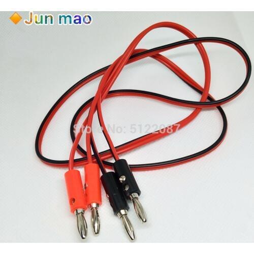 1m 4mm Double Head Banana Plug Test Leads 100cm Stackable banana plug Testing Cable High Voltage Test Leads Power test line