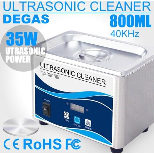Ultrasonic Cleaner Stainless Steel Washing Bath Machine Glasses Jewelry Watch Denture Mini Ultrasound Wave Cleaning Tank EU US