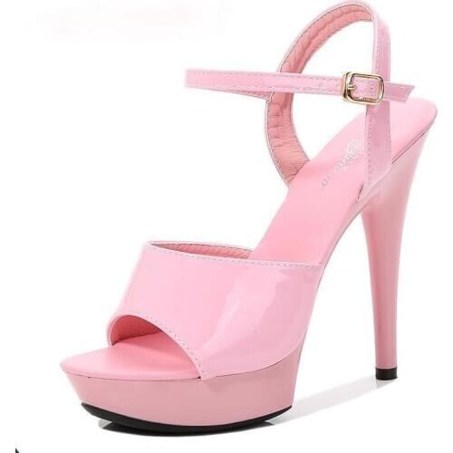 Summer 2021 Womens Sandas Sexy Heels Platfrom Colorful Sandals Thin Head Red Sexy High Heels Fish Toe Fashion Shoes LFD