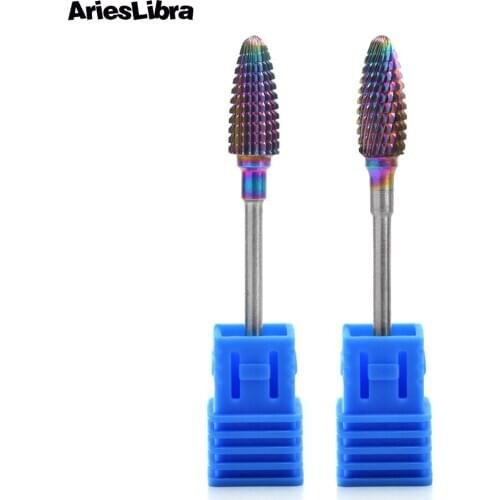 1PCS Electric Nail File Milling Cutter Bullet Shape Alloy Symphony Electric Grinding Nail Drill Bit for Manicure Milling Tool