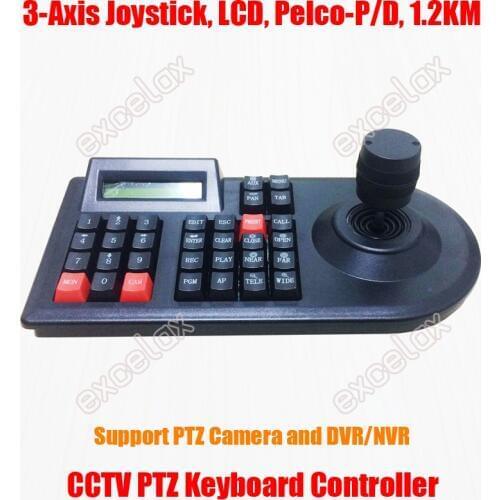 3D Axis Joystick CCTV Keyboard Controller Keypad for Security PTZ Speed Dome Camera Decoder DVR NVR Pelco RS485 Pan Tilt Zoom