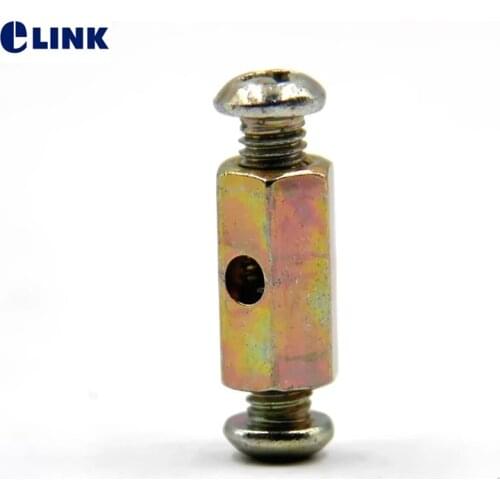 50pcs screw Fiber optic Cable Fixing colume Terminal parts ftth accessory hexagonal horns with screw cross hole ELINK M4 M5 M6