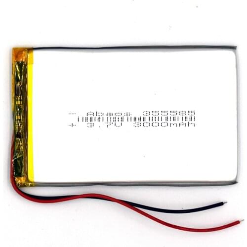 3.7V 3000mAh Li-polymer Rechargeable Battery lithium Li-Po ion for MP3 MP4 KTV family microphone with GPS 355585