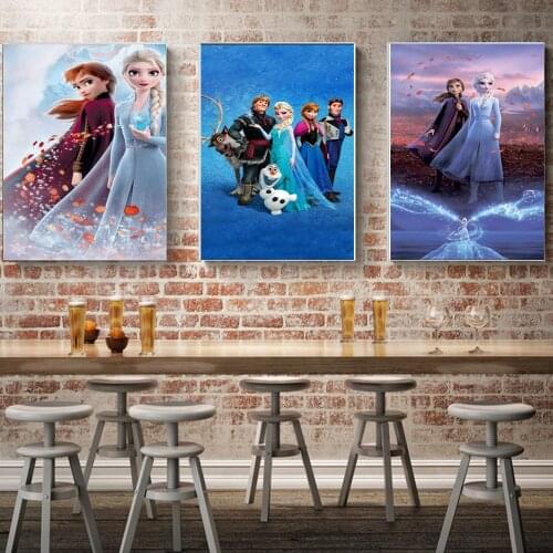 5D Diamond Painting Disney Movie FROZEN Anna Elsa Princess Full Square Diamond Embroidery Cross Stitch Mosaic Home Decoration