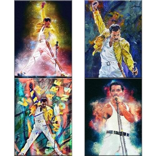 Soul Singer Freddie Mercury Diamond Painting Full Square/Round Drill Diamond Embroidery Home Decor Cross Stitch Kits Wall Art