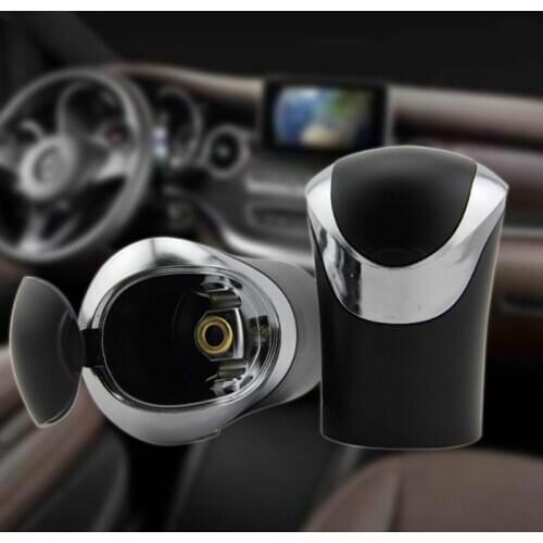 Car Ashtray with LED Light Auto Smoke Cup Holder for Car Interior Accessories Flame Retardant Ashtray