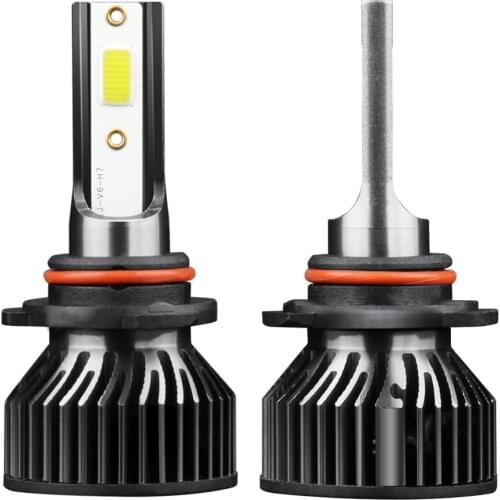 Yetaha 2Pcs Car Headlight H1 LED H3 H4 H7 H8 H9 H11 H13 H27 880 881 9012 HB1 HB2 HB5 9003 9004 6000K Car Auto Headlamp