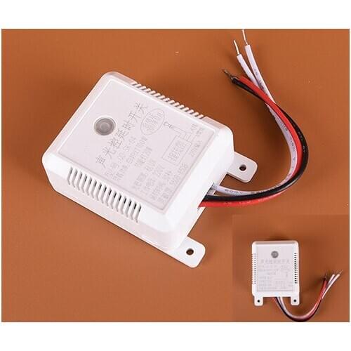 1PC 100 W Intelligent On Off Voice Sound Light Sensor Control Delay Lamp Switch Smart Voice Induction Home 55 DB-85 DB OD-SK-04