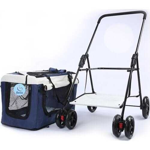 Separable Pet Stroller for Dogs and Cats - Lightweight, Compact and Portable with Durable Wheels