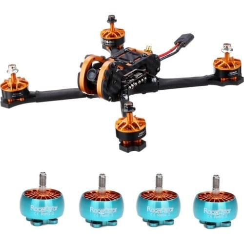 Eachine Tyro109 F4 DIY 5 Inch FPV Racing Drone PNP & 4 PCS Racerstar AirC 2207.5 2550KV 4S Brushless Motor Combo For RC Drones