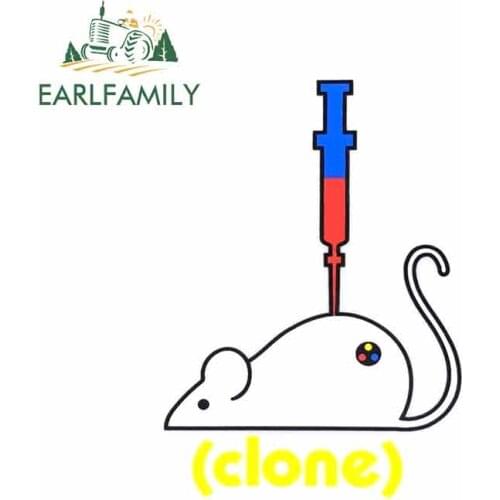 EARLFAMILY 13cm x 9.3cm For Alien Workshop Aws Clone Mouse Graffiti Sticker Creative Decals Vintage Car Scratch-Proof Sticker