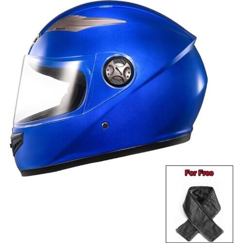 1PC 31x27CM Electric Motorcycle Helmets with Anti-fog Lenses Full Face Winter Warm Helmet for men and women