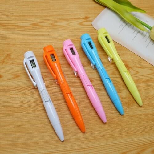Factory electronic watch test pen electronic clock ballpoint pen student civil servant office multi-functional pen writing