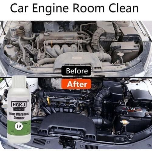 HGKJ-19 20/50ML Auto Engine Warehouse Cleaner Car Engine Treatment Compartment Powerful Removes And Grease Dust D6U0