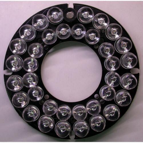 Infrared 36 x 8 IR LED board for CCTV cameras night vision (diameter 76mm) for CS LENs (60 degree ONLY)