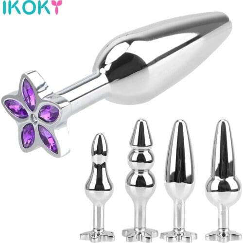 Clover Decor Anal Plug Anus Dilator Sex Toys For Women Man Butt Beads Prostate Massager Erotic Machine Couple Tools Adult Shop