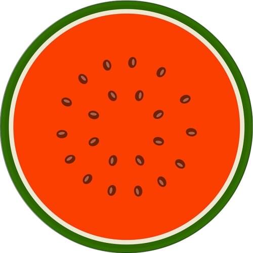 Orange Kiwi Fruit Watermelon Round Beach Towel Digital Printing Heat Transfer Beach Gym Seaside Bath Towel Summer Swimming Pool