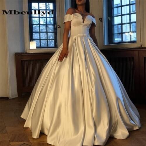 Mbcullyd Ball Gown Turkish Evening Dresses Long 2020 Off Shoulder Formal Prom Dress Vestidos de fiesta largos elegantes de gala