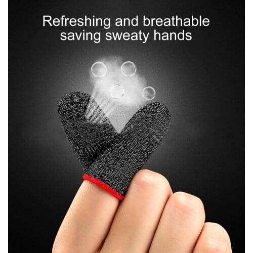 Mobile Phone Game Sweat-Proof Finger Cover Fingertip Gloves Game Non-slip Touch Screen Thumb Fingertip Sleeves For PUBG