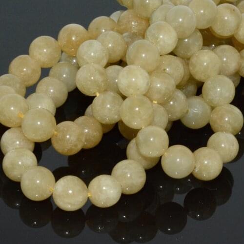Natural Golden Beryl / Heliodor Loose Round Beads 8mm,10mm