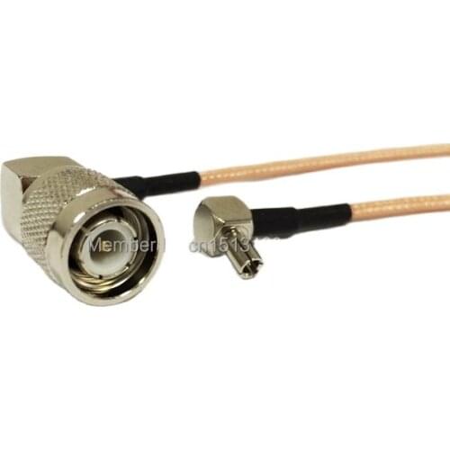 New TNC Male Plug Right Angle To TS9 Male Plug Connector RG316 Cable Pigtail 15CM for HUAWEI Modem Huawei E5332