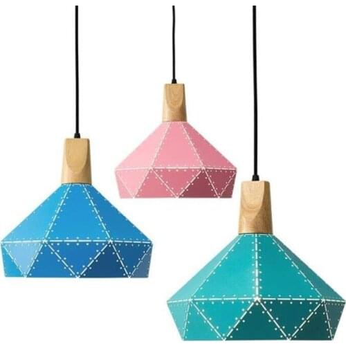 Wholesale Contemporary Iron Steel Dome Shade Lighting Ce Certified Pendant Lamp With Nature Wood Part Kitchen Dining Bar