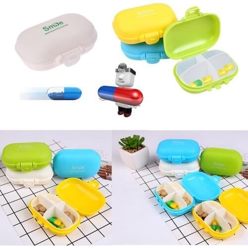 4 Grids Travel Pills Storage Portable Weekly Tablet Health Care Pill Box Pill Holder Splitters Medicine Box Pill Organizer Case