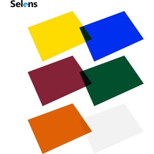 Selens 16x20 inches Lighting Gels Photo Lights Gel Filters Transparent Color Correction Light Sheets for Photography Red Head