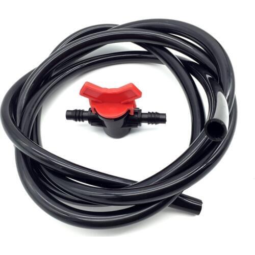 2m Hose And Valve 3/8' Gardening Tool Garden Lawn Irrigation For Agriculture Irrigation Pipe Food Grade Silicone Hose Water Tube