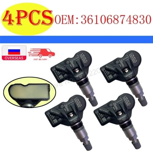 4PCS TPMS 36106874830 36106890964 433MHz CAR TIRE PRESSURE MONITORING SYSTEM FOR BMW 5 6 7 XI X3 X4 36106798872 36 10 6 890 964
