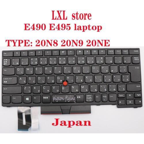 SN20P33060 for Thinkpad E490 E495 laptop keyboard 20N8 20N9 20NE Japan FRU 01YP510 01YP430 01YP350 01YP270 CM89 100% test OK