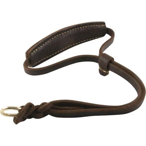 Dog Cowhide collar Adjustable Pet Collar For Small Medium Large Dogs Black Brown Bull Dog coleira