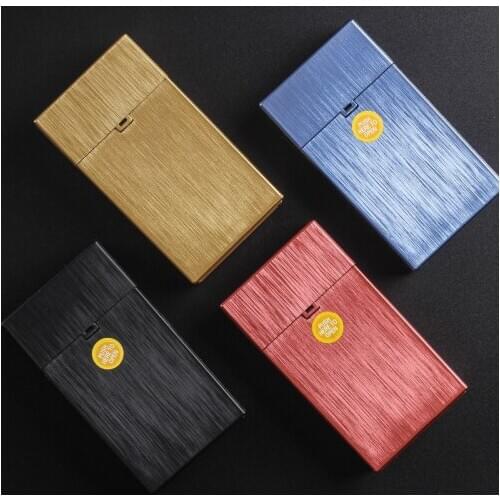 Press Open 1pc 110mm Extra-long Cigarette Case Cigar Storage Box ABS Card Cases Tobacco Holder Smoking Color Randomly Send