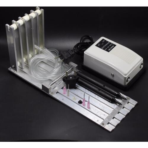Five slots SMT component placement machine feeder rack manual feed SMT SMD five slot rack+QS-2008 vacuum suction pen